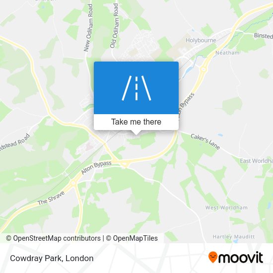 Cowdray Park map