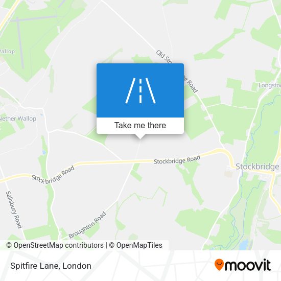 Spitfire Lane map