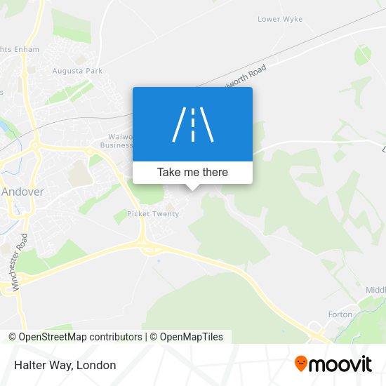 Halter Way map