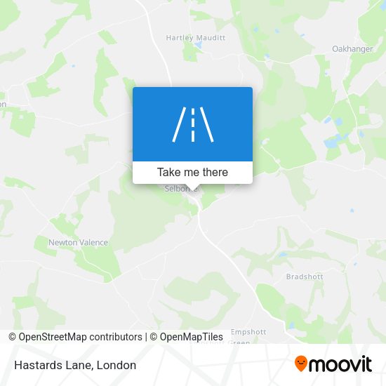 Hastards Lane map