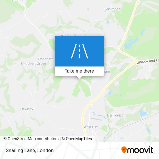 Snailing Lane map