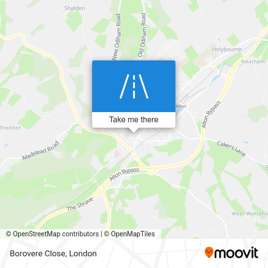 Borovere Close map