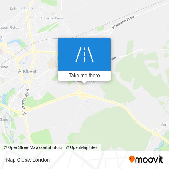 Nap Close map