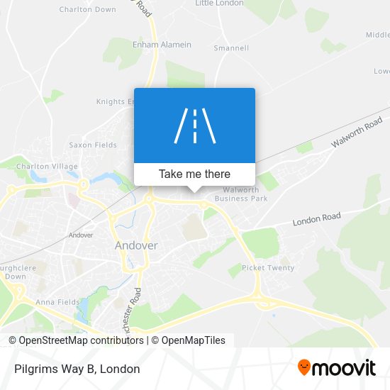 Pilgrims Way B map