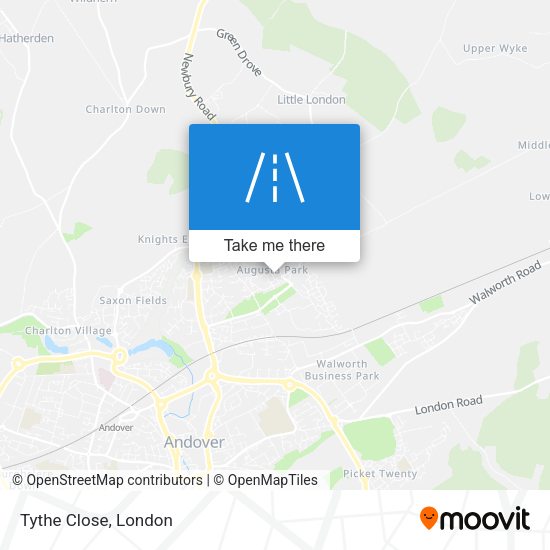 Tythe Close map