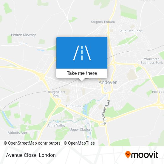 Avenue Close map
