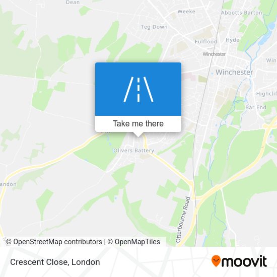 Crescent Close map