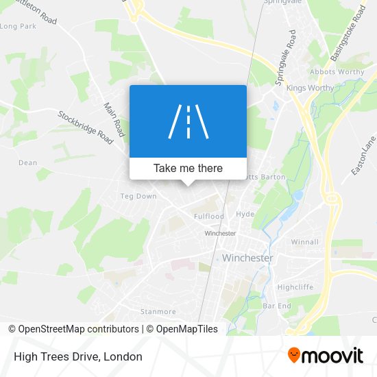 High Trees Drive map