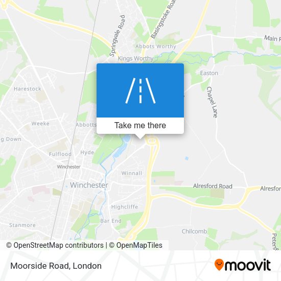 Moorside Road map