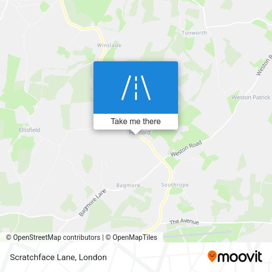 Scratchface Lane map