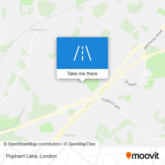 Popham Lane map