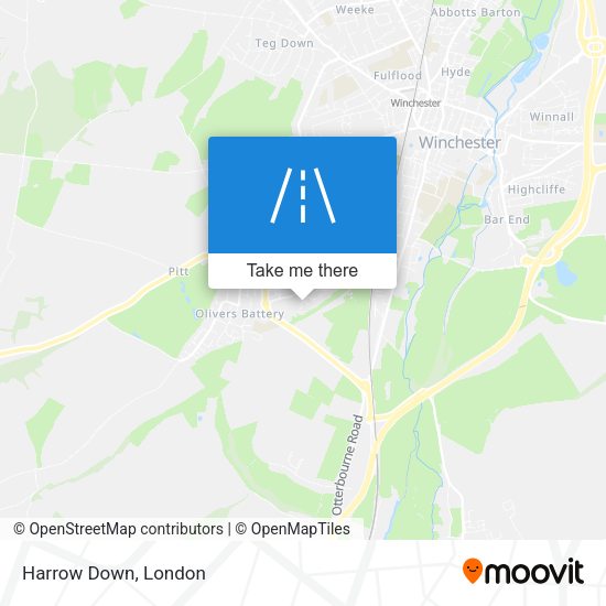Harrow Down map