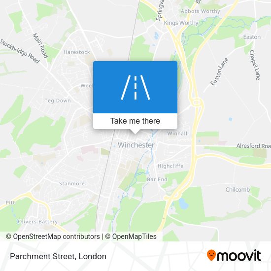 Parchment Street map