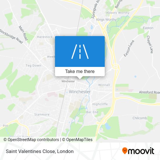 Saint Valentines Close map