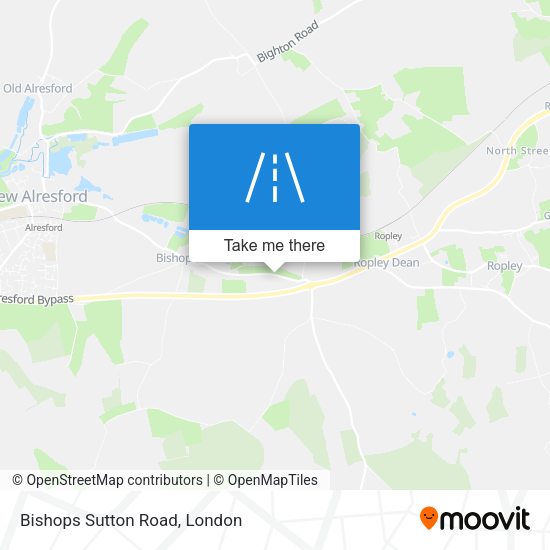Bishops Sutton Road map