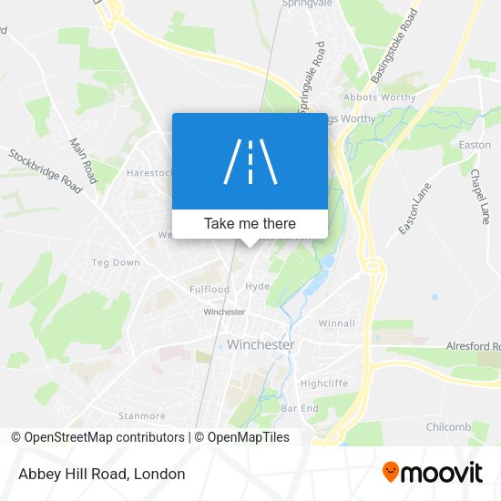 Abbey Hill Road map