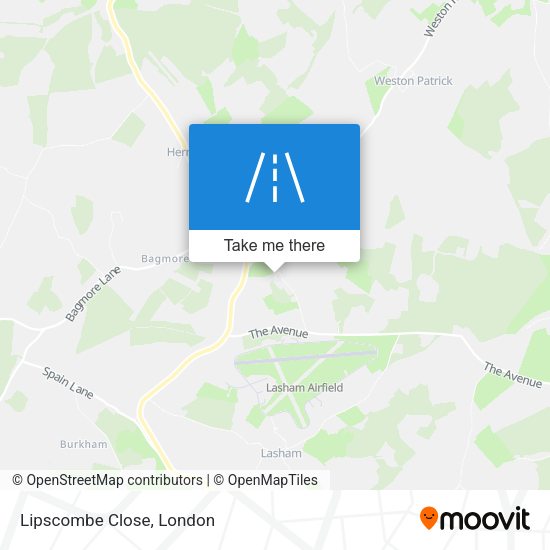 Lipscombe Close map