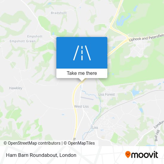 Ham Barn Roundabout map