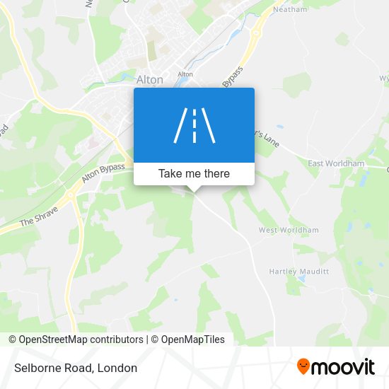 Selborne Road map