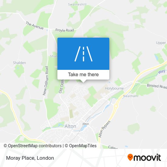 Moray Place map