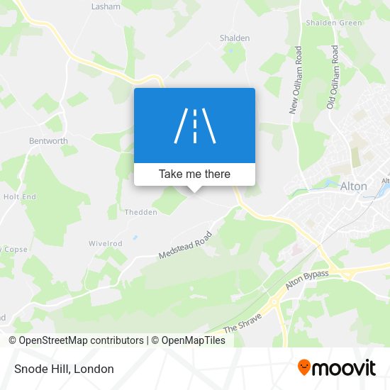 Snode Hill map