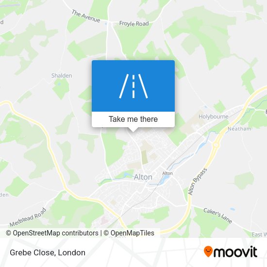 Grebe Close map