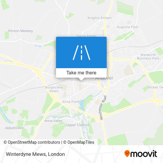 Winterdyne Mews map