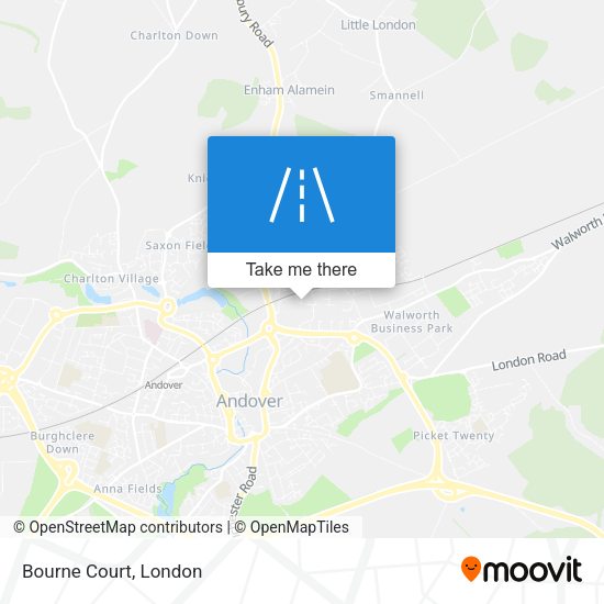 Bourne Court map