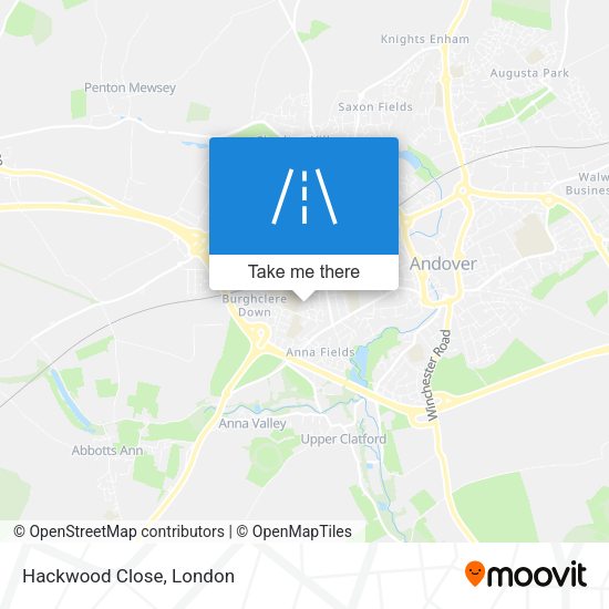 Hackwood Close map