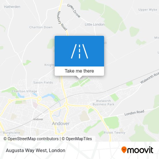 Augusta Way West map