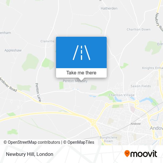 Newbury Hill map