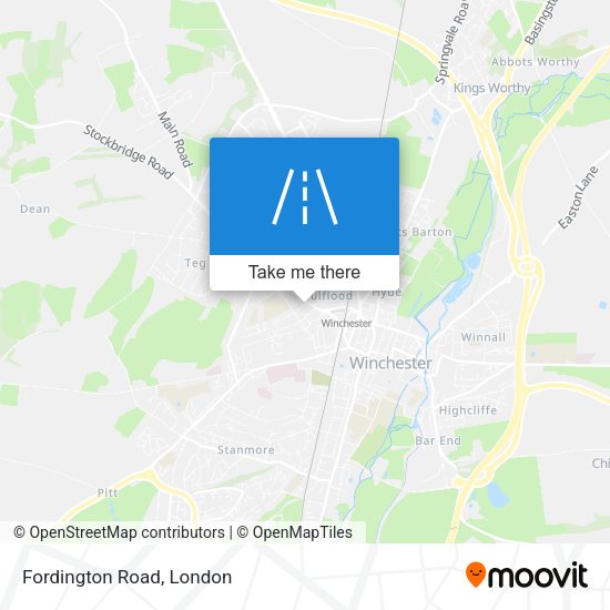 Fordington Road map
