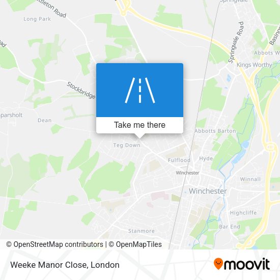 Weeke Manor Close map