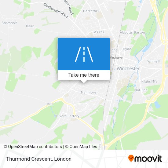 Thurmond Crescent map
