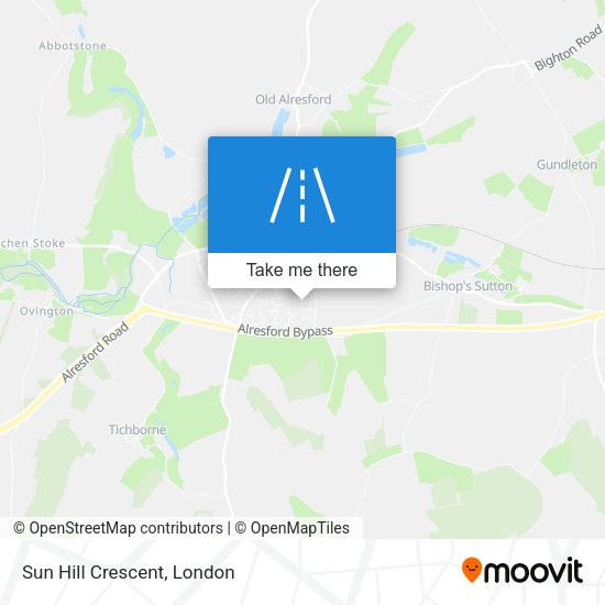 Sun Hill Crescent map