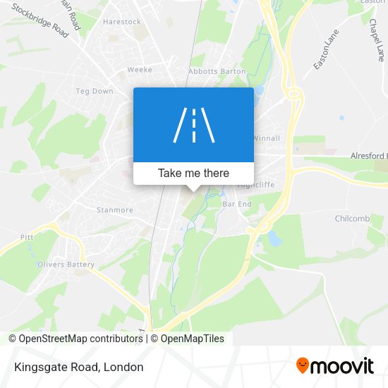 Kingsgate Road map