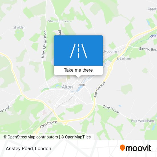Anstey Road map