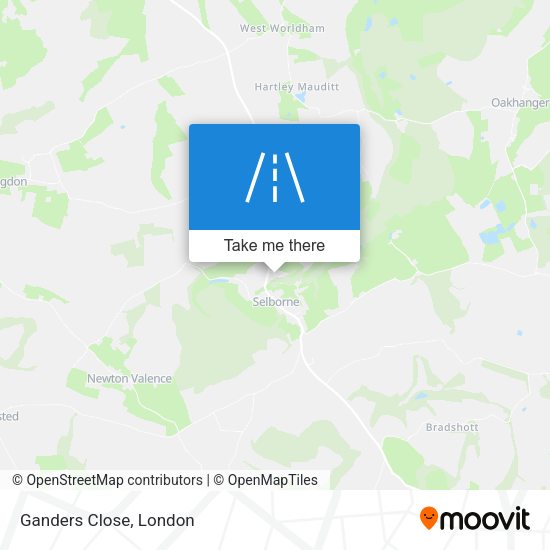 Ganders Close map
