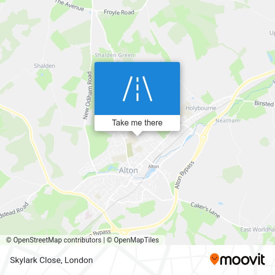 Skylark Close map