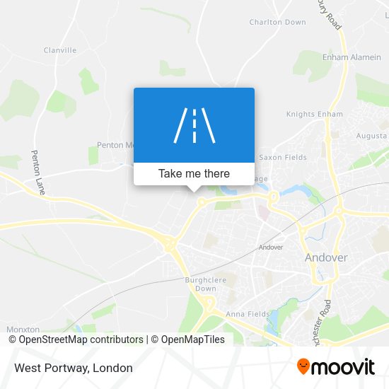 West Portway map