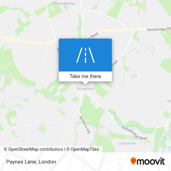 Paynes Lane map