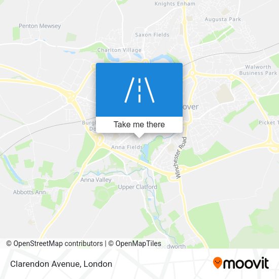 Clarendon Avenue map