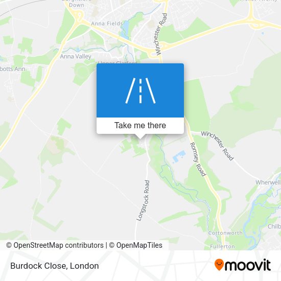 Burdock Close map