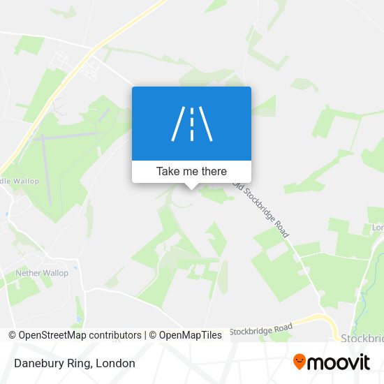 Danebury Ring map