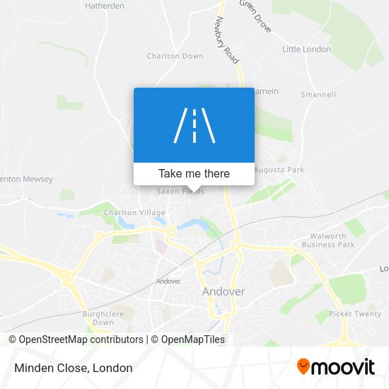 Minden Close map