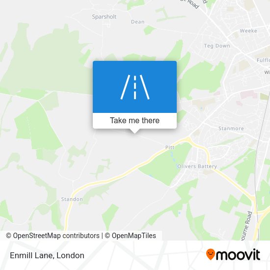 Enmill Lane map