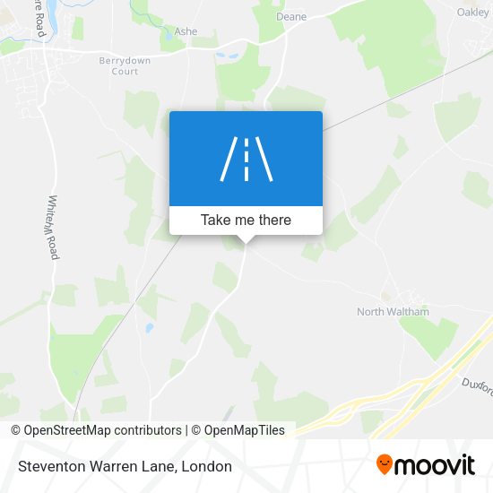 Steventon Warren Lane map