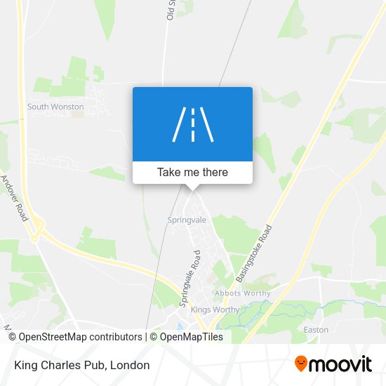 King Charles Pub map