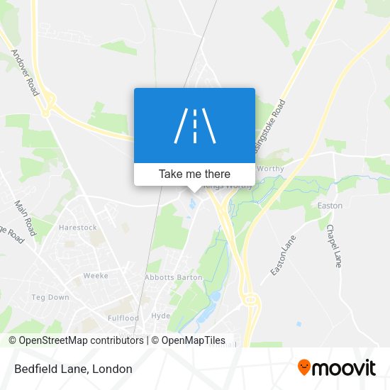 Bedfield Lane map