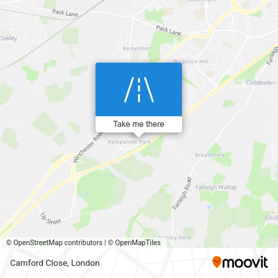Camford Close map